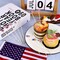 200 Pcs Patriotic Bamboo Cocktail Picks - 5.12" 4th of July Food Toothpicks with 7 Decorative Patterns, American Flag & Firework Cupcake Toppers for Independence Day, Memorial Day & Party Appetizers